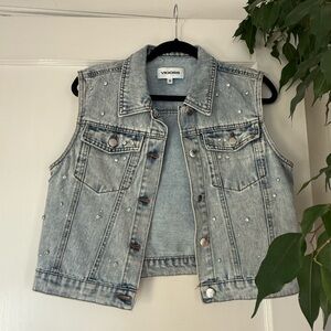 Vigoss Light Gray Studded Vest